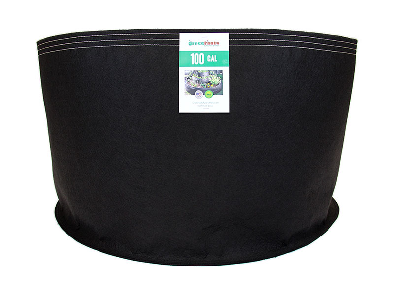 100 Gallon Black Classic Fabric Pot