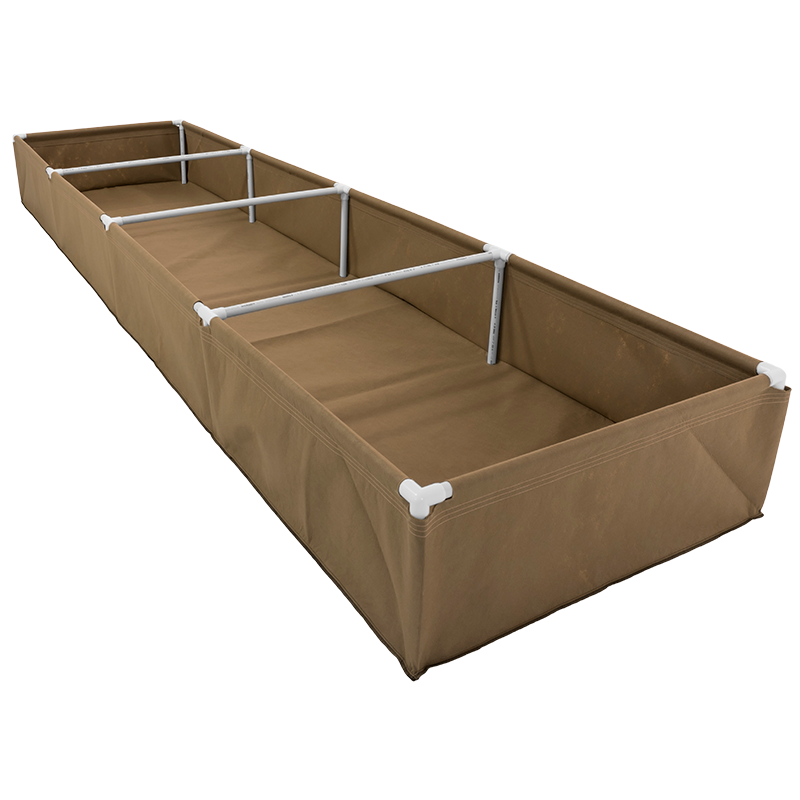4x16 Fabric Raised Bed Basic Side Angle